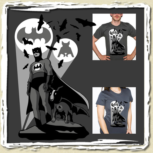 tee shirt Batman & Batbull