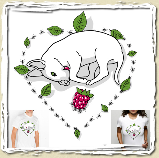 tee shirt Bull chantilly Fraise