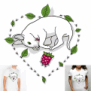 tee shirt Bull chantilly Fraise