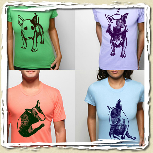 tee shirt Bull terrier s�rie 2