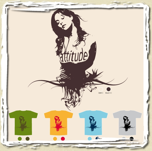 tee shirt Attitude