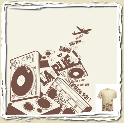 tee shirt Balance ton son dans la rue