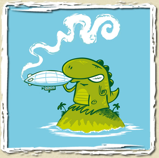 tee shirt Jamaican Godzilla