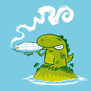 tee shirt Jamaican Godzilla