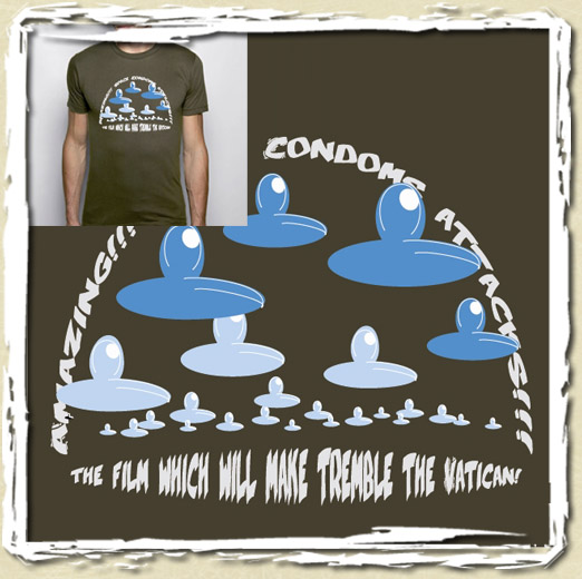 tee shirt Condoms attacks