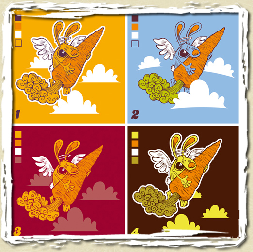 tee shirt Rabbit in the sky