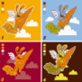 tee shirt Rabbit in the sky