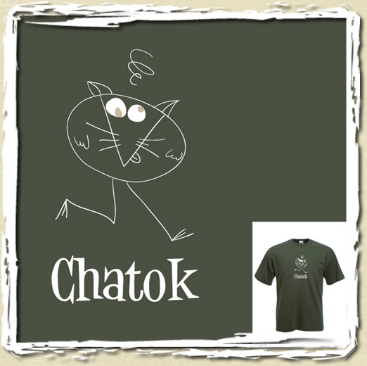 tee shirt Le chatok pomp�