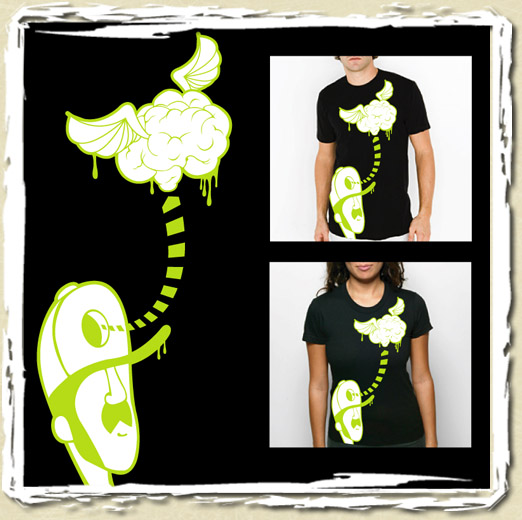tee shirt Trou dans la tete