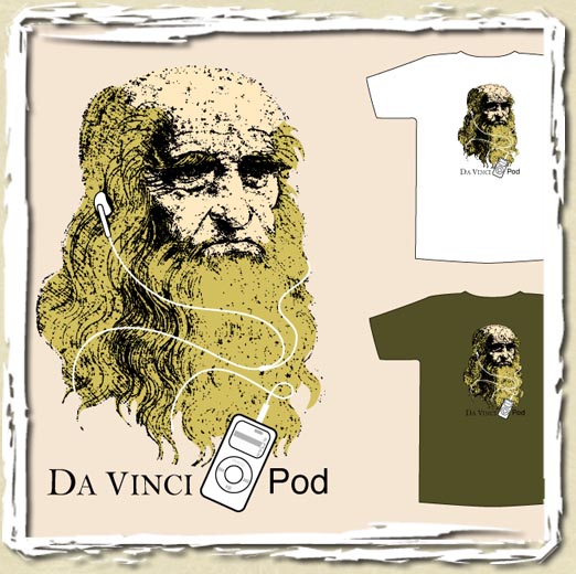 tee shirt Da vinci pod