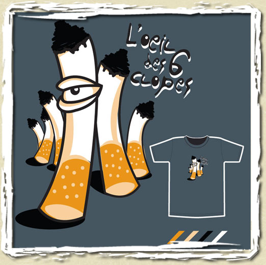 tee shirt L'oeil des 6 clopes