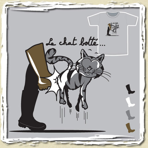 tee shirt Le chat botté