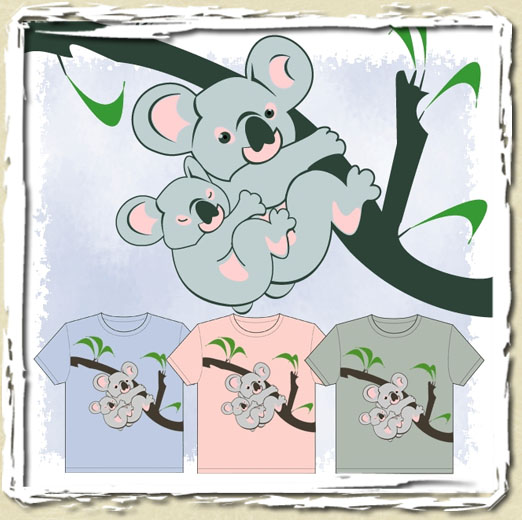 tee shirt Koalas