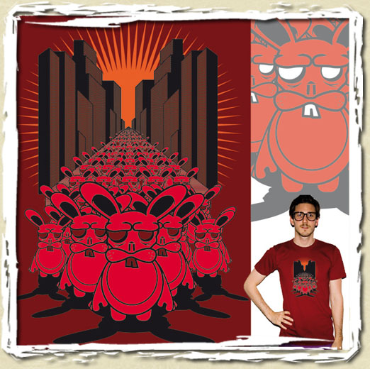 tee shirt Invasion lapins