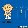 tee shirt Mr Clean