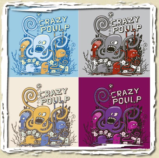 tee shirt Crazy Poulp