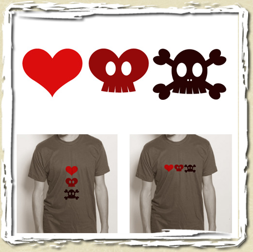 tee shirt De l'amour � la haine