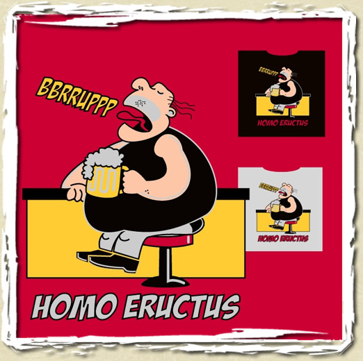 tee shirt Homo eructus