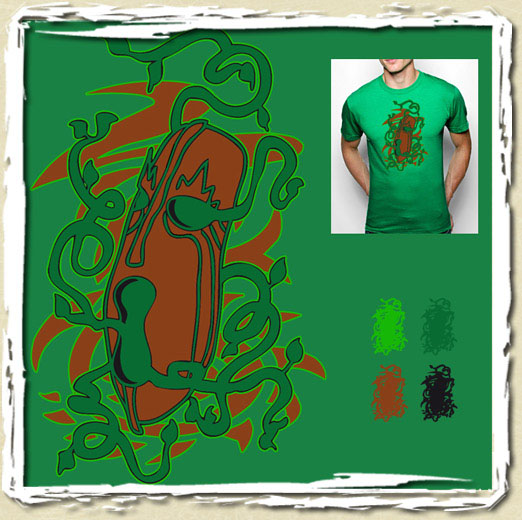 tee shirt Mask' Africain