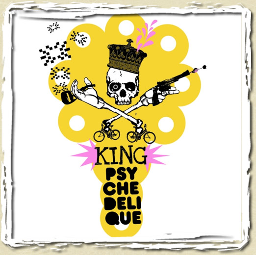 tee shirt King psychadelic