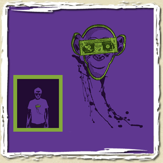 tee shirt Monkey money