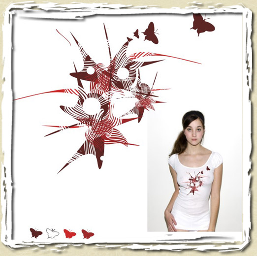 tee shirt Composition ailée