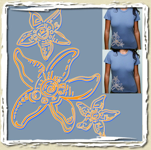 tee shirt Flower