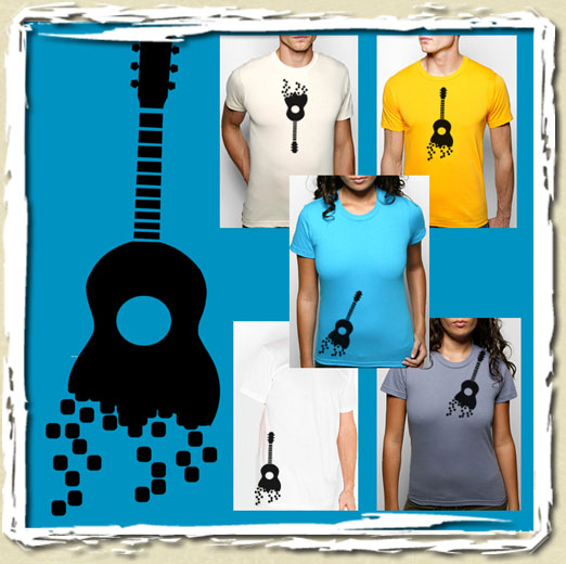 tee shirt Guitare