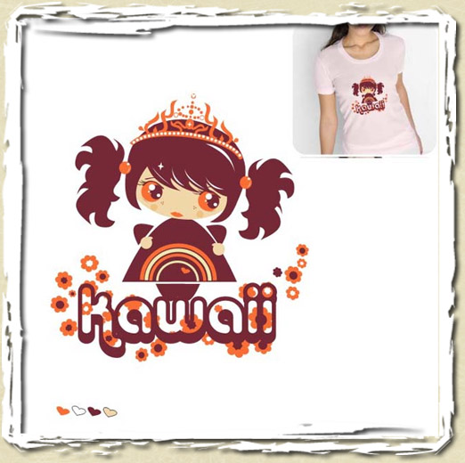 tee shirt Princesse kawaii