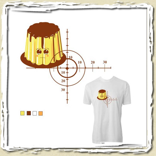 tee shirt Tir au flan