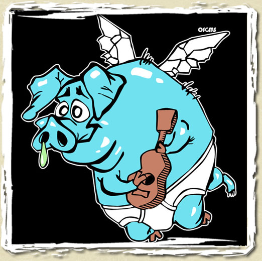 tee shirt L'cochon qui vole...