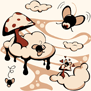 tee shirt Mushroom