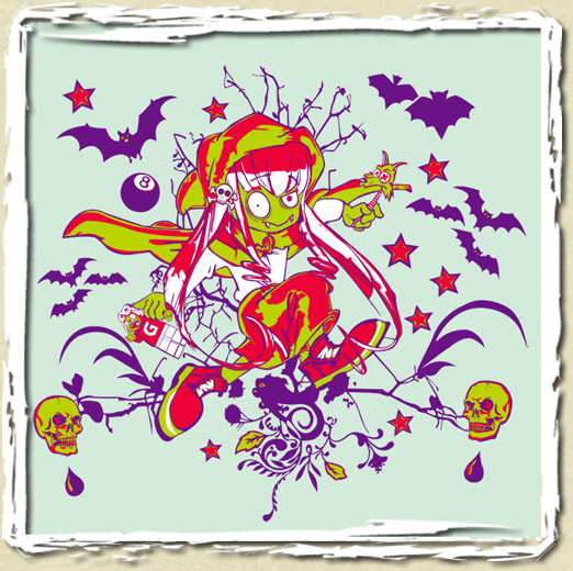 tee shirt Vamp little red