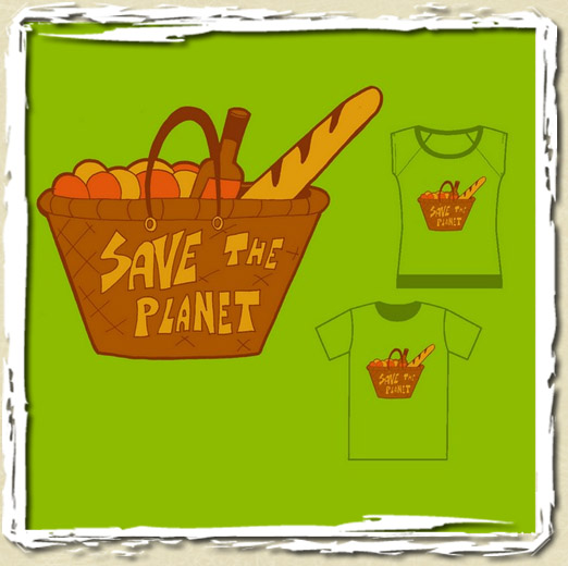tee shirt Save the Planet