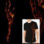 tee shirt Flamme