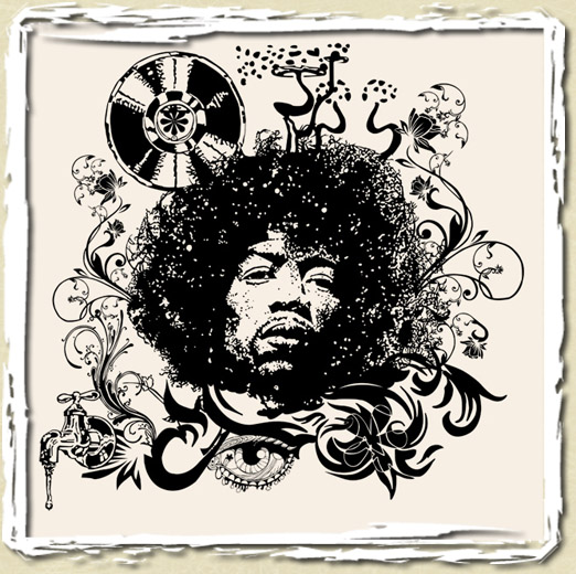 tee shirt Hendrix