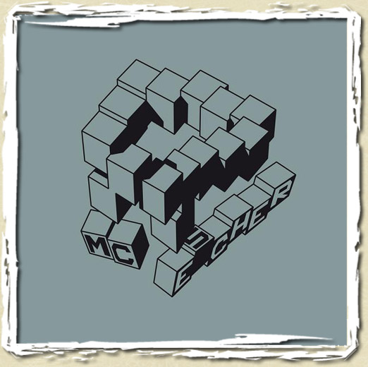 tee shirt Géometrik apesanteur (MC Escher)