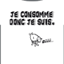 tee shirt Je consomme