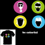 tee shirt Be colorful