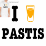 tee shirt I love Pastis