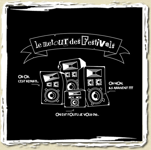 tee shirt Le retour des festivals