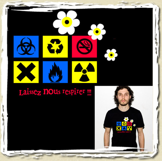 tee shirt Laissez nous respirer!!