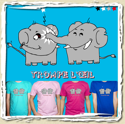 tee shirt Trompe l'oeil