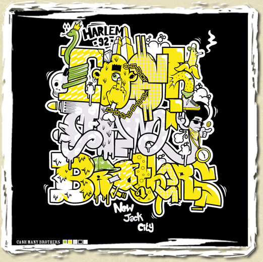 tee shirt Cash many brothers