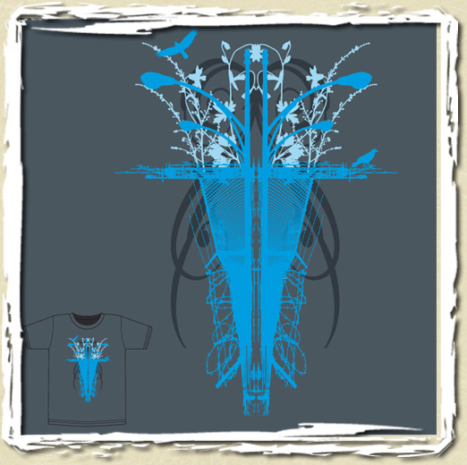 tee shirt Bouquet urbain