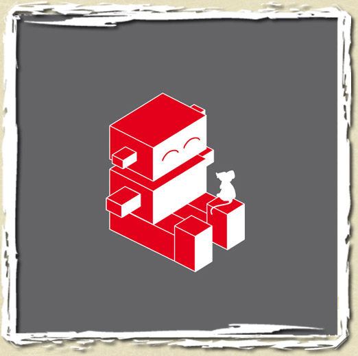 tee shirt Robot on the floor