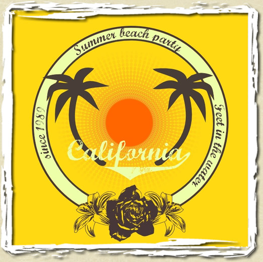 tee shirt California
