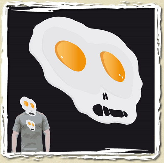tee shirt  tete d'oeuf