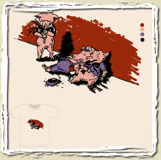 tee shirt Trois petits Cochons