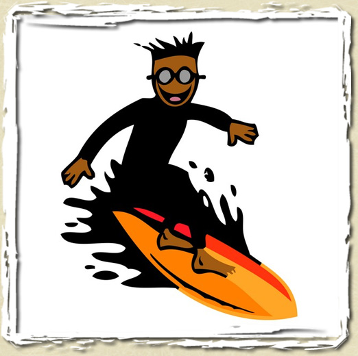 tee shirt Take the wave !